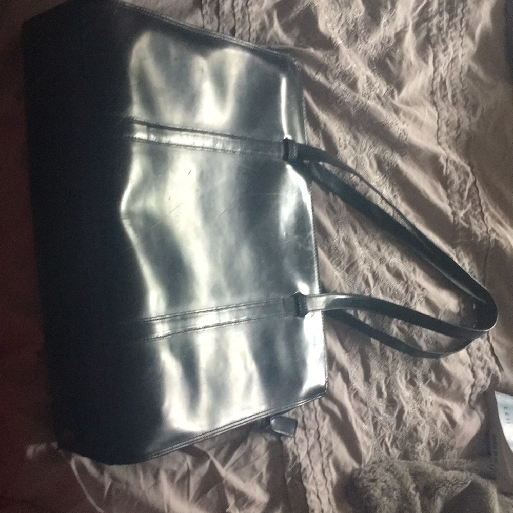 Italian leather business handbag